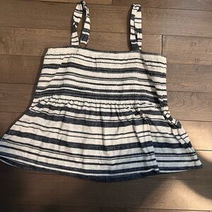 Striped blue and white Altard State top